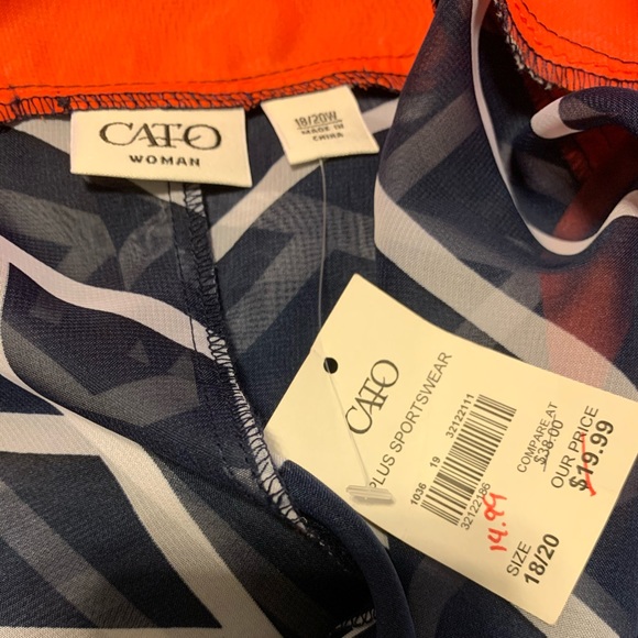 Cato Orange and Blue Cardigan New with tags - Picture 4 of 4